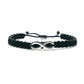 infinity bracelet, black