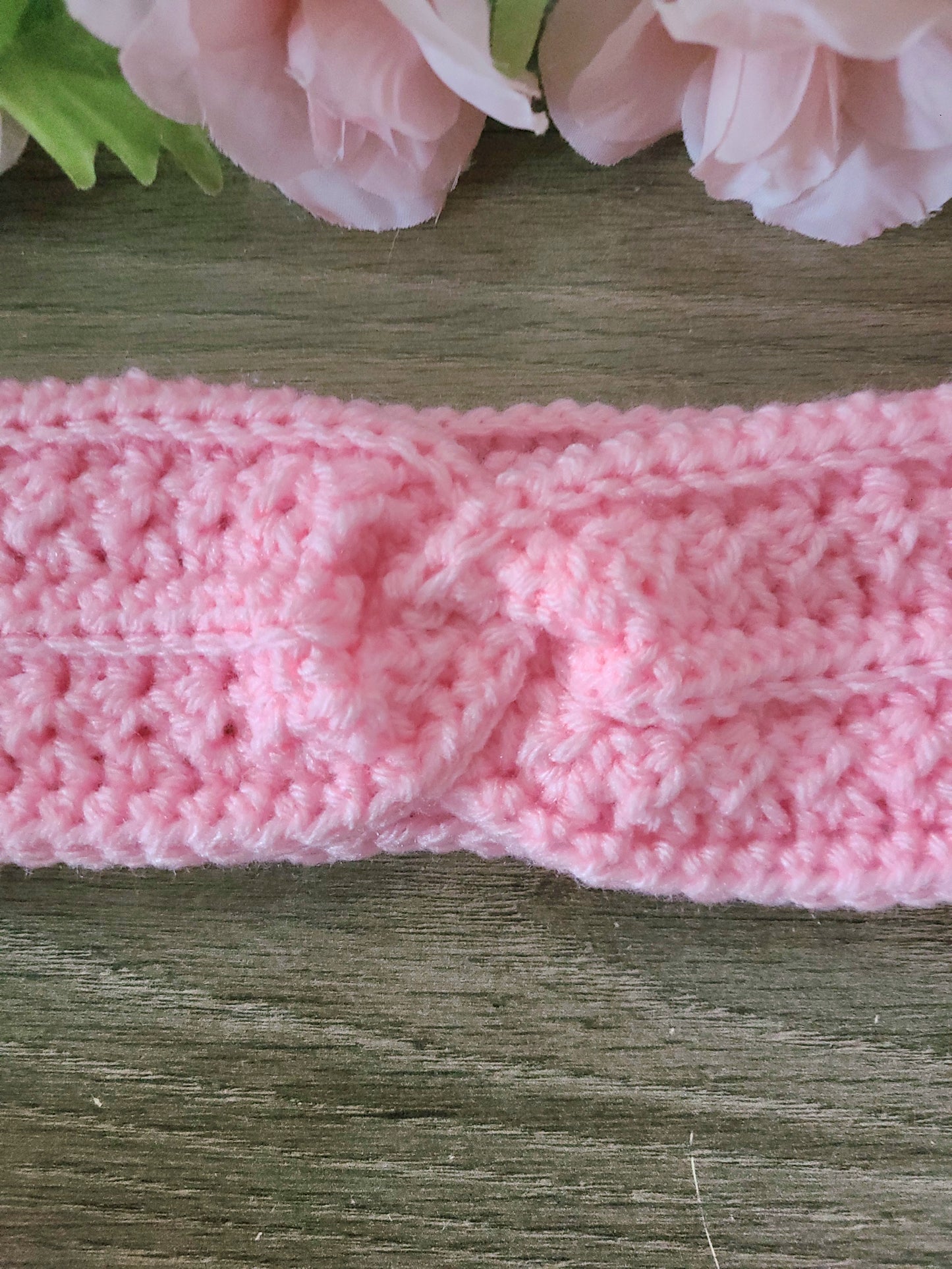 Textured twist earwarmer headband