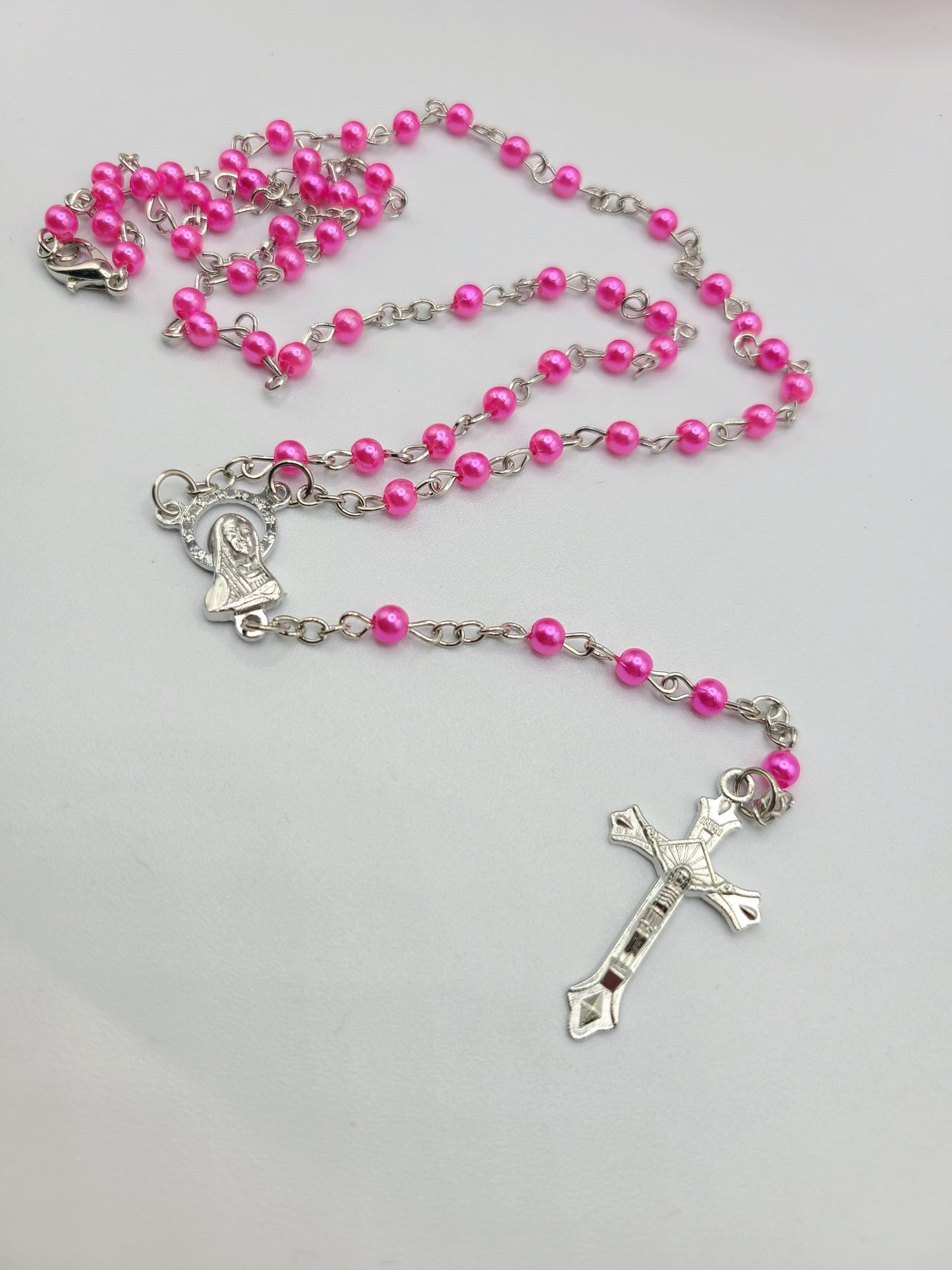 Hot pink rosary