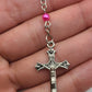 Hot pink rosary
