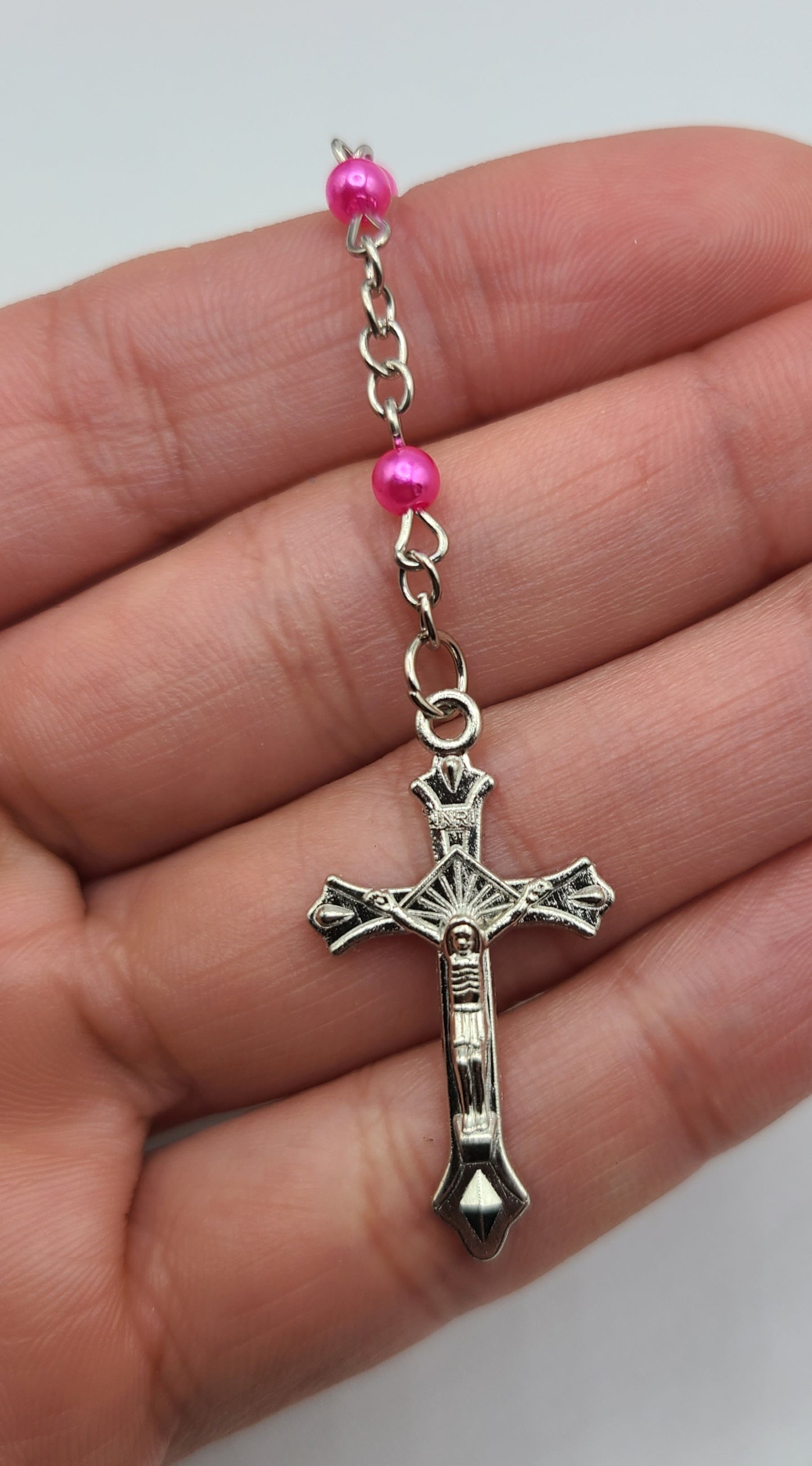 Hot pink rosary