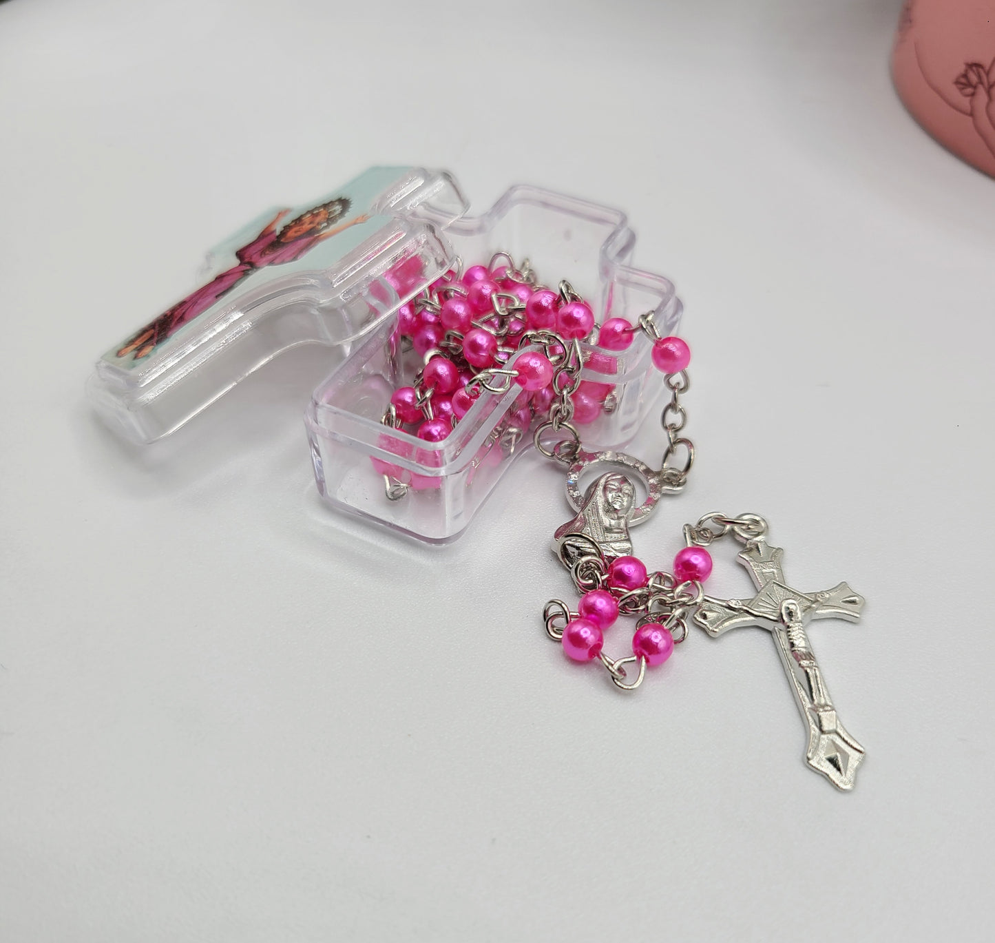 Hot pink rosary