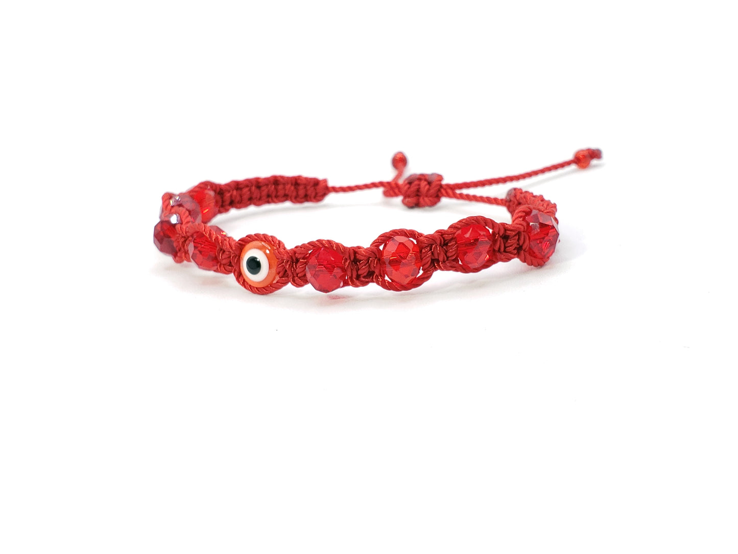 evil eye bracelet, red