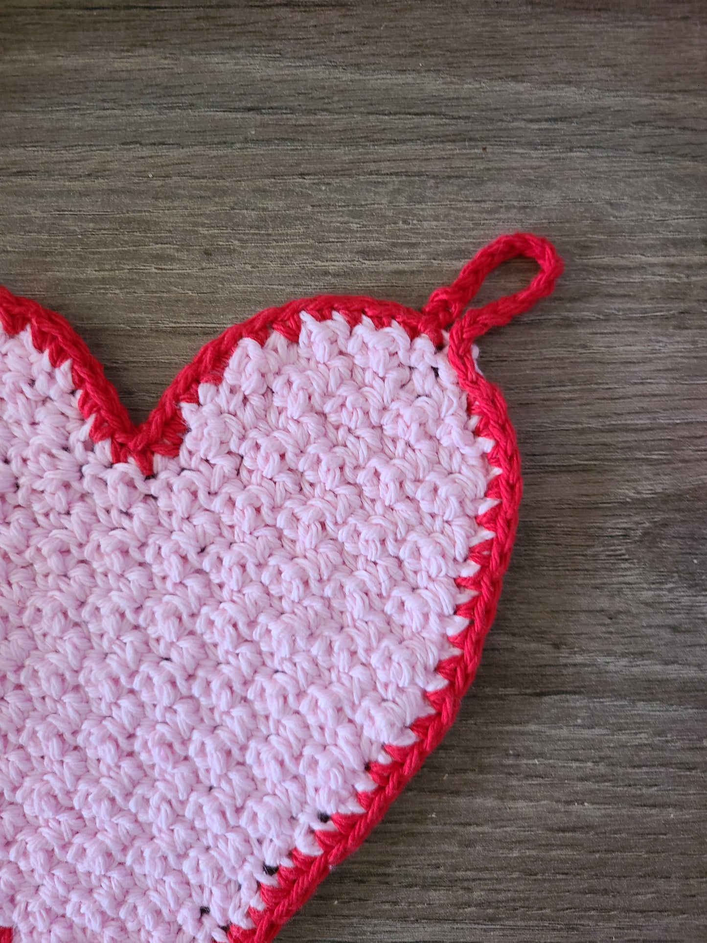 Heart potholder/hotpad