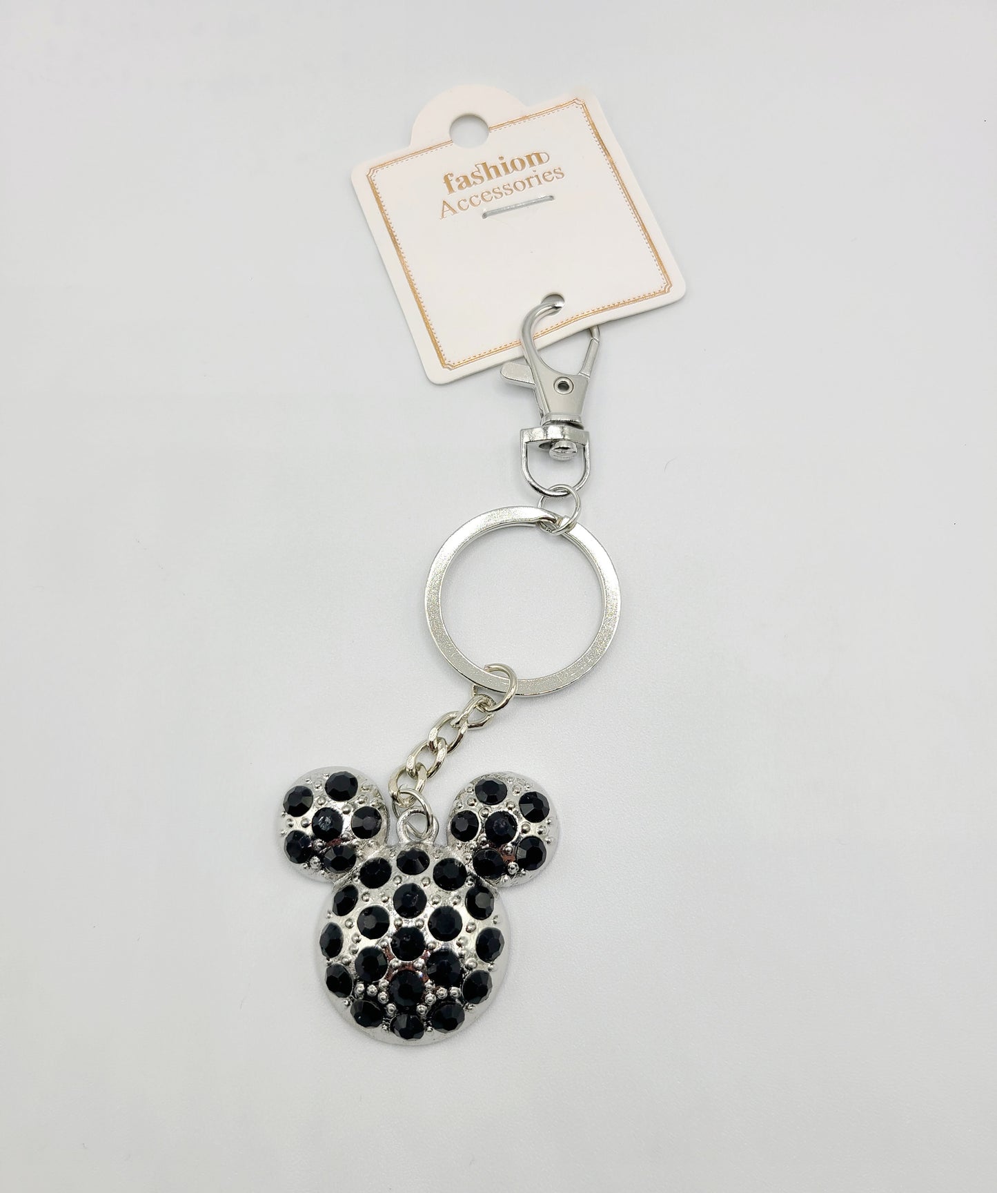 Black Minnie Mouse keychain