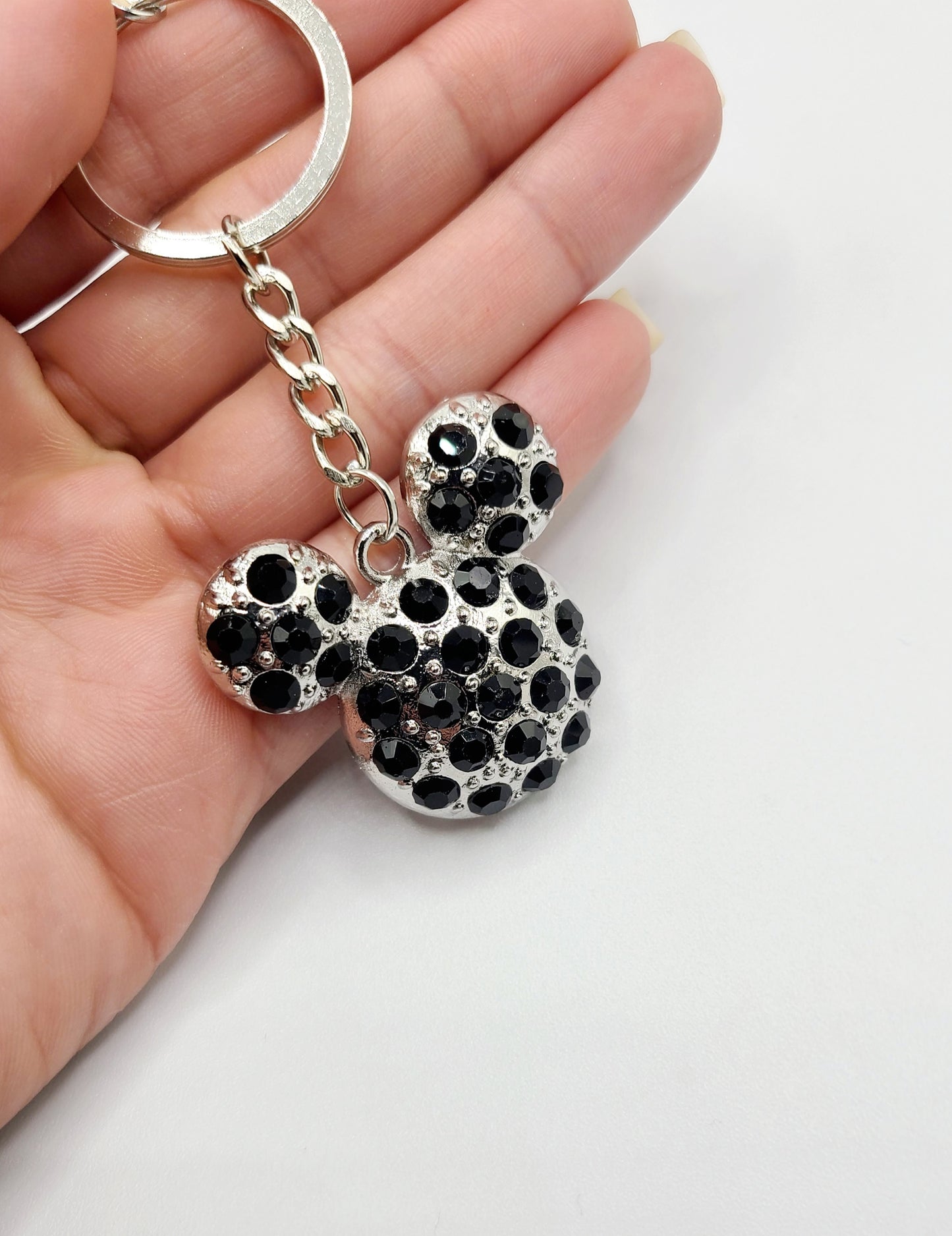 Black Minnie Mouse keychain