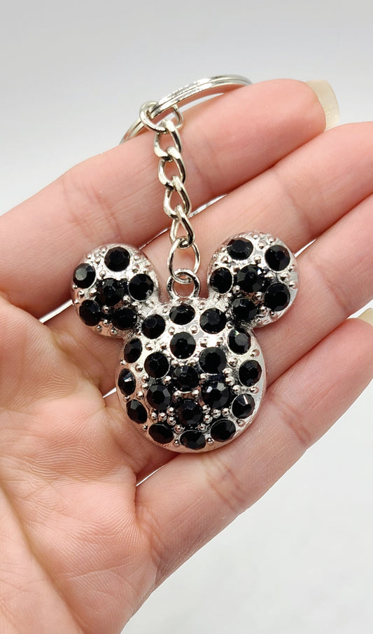 Black Minnie Mouse keychain