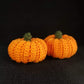 Set of pumpkins with witch hat Halloween decor