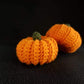 Set of pumpkins with witch hat Halloween decor