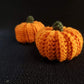 Set of pumpkins with witch hat Halloween decor